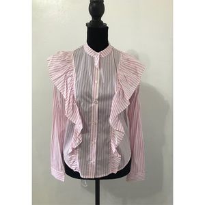 Ruffles Trim Blouse
